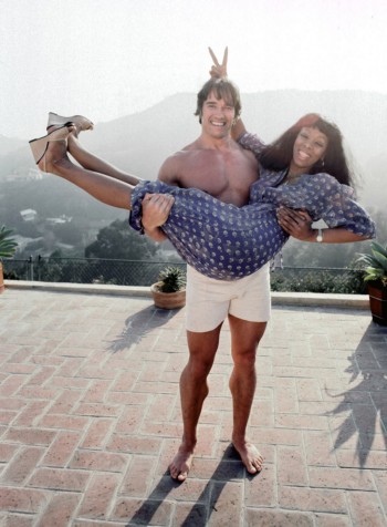 Donna Summer and Arnold Schwarzenegger