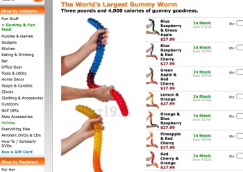Massive Gummy Worms