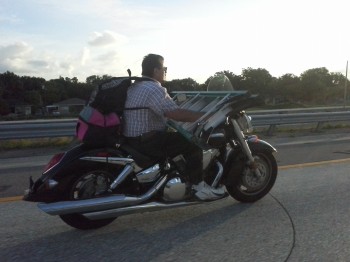 Doing 80 on the Interstate