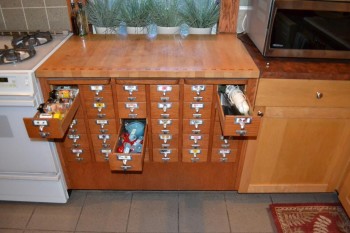 Repurposed Old Card Library Catalog