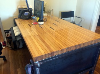 Bowling Alley Floor Desk