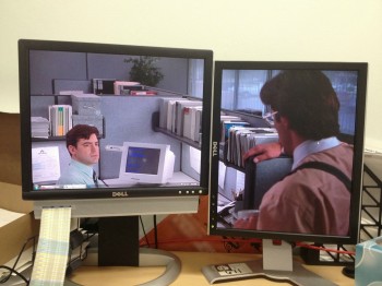 The Perfect Desktop Background At Work