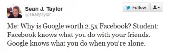 Why Google is worth more than Facebook.