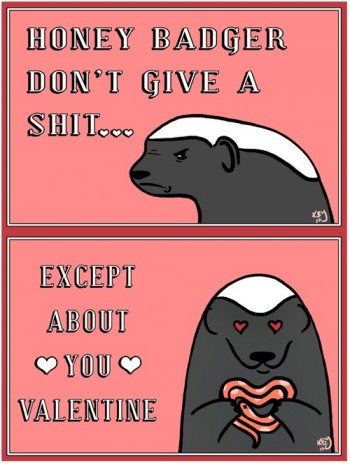 Honey Badger Valentine