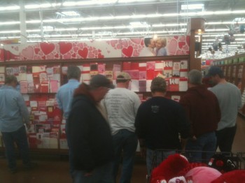 4:00 PM, Valentine's Day at Walmart