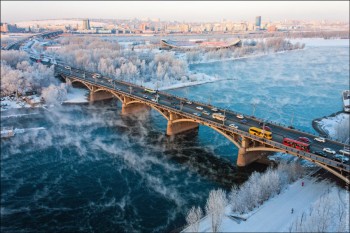 Bridge on a cold day