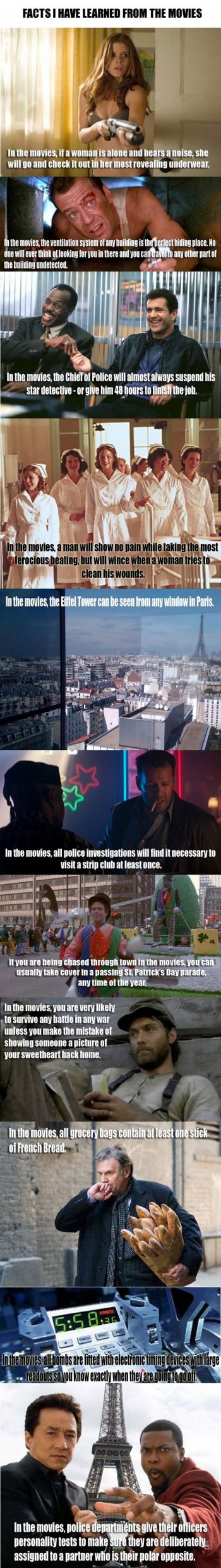 Things movies taught me