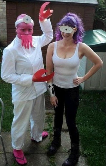 Zoidberg and Leela Costumes