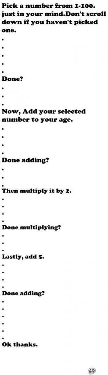 Pick A Number