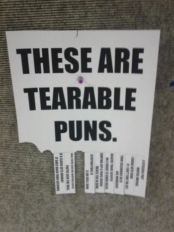 These Are Tearable Puns