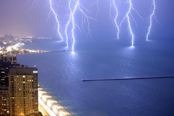 Lightning Hits The Water