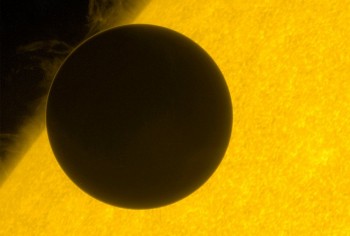 Japan's Hinode Views Venus Crossing The Sun
