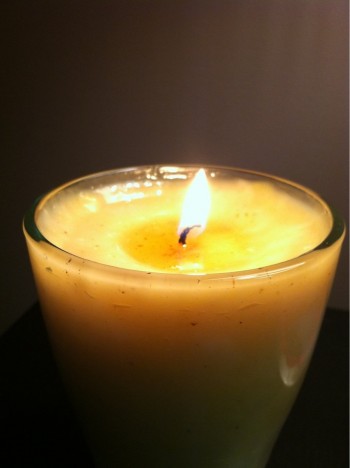 Bacon fat candle... it smells awesome