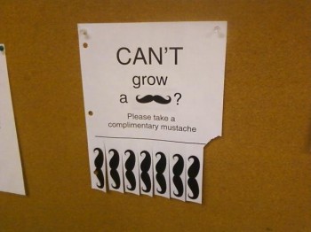 Can't Grow A Moustache?
