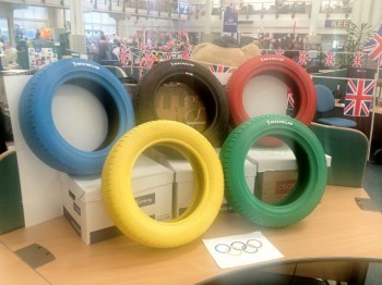 This is how we celebrate the Olympics.