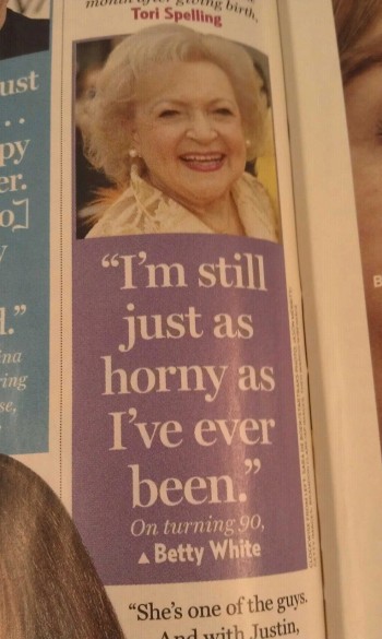 Betty White on turning 90