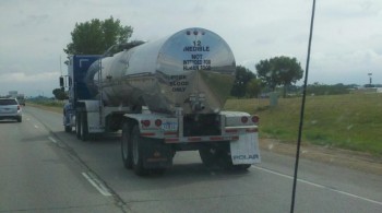 Truck full of Pork Blood