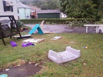 My daughter lost her house in yesterday's storm