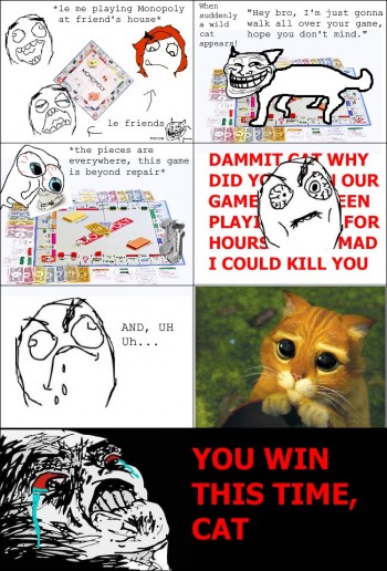 Every time I try to play a board game
