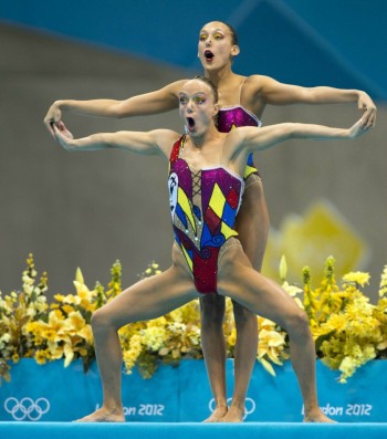 Canadian synchronized swimmers