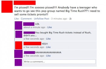 He bought front row seats.