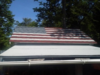 My uncle asked my brother to re-roof the shed.