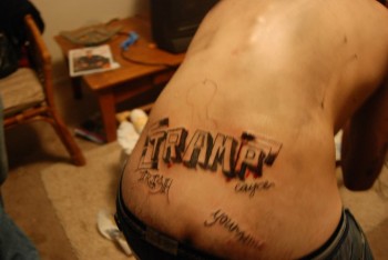 My friend got a tramp stamp
