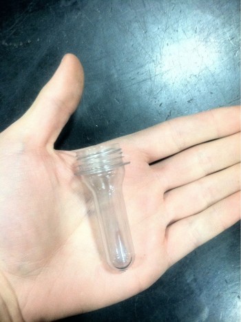 2 liter bottle before it is filled with compressed air