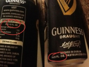 I find things like this very irritating when counting calories