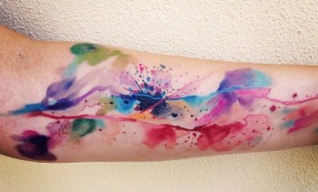 "Watercolor" tattoo