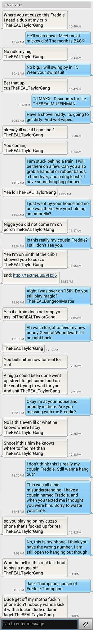 Received a text from a wrong number