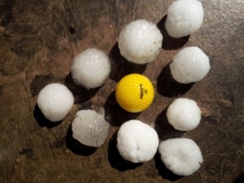 Hail storm that hit Calgary