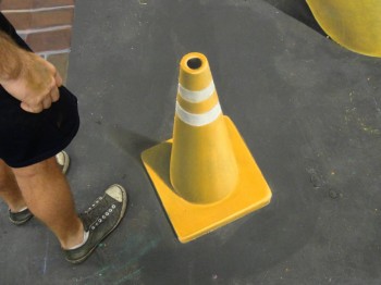 Check out this 3D road cone I just drew