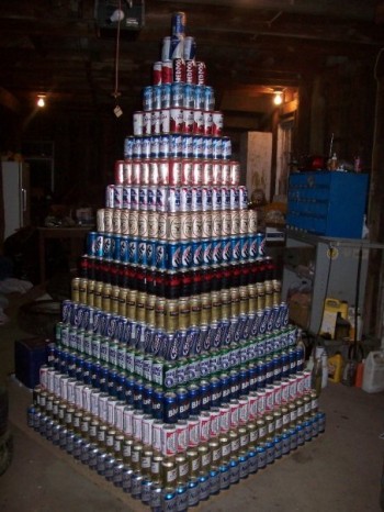 2109 can beer pyramid