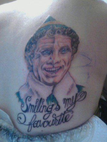My sisters friend decided to get this tattoo on her back...