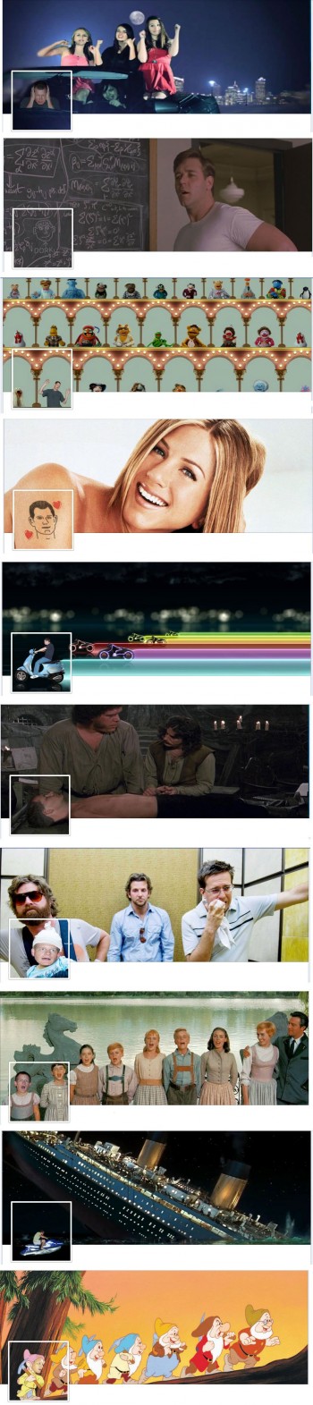 My most recent Facebook timeline cover/profile photos