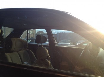 The car outside my apartment