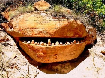 Big red rock monster