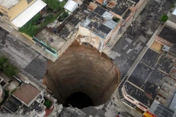 Bottomless sinkhole in Guatemala
