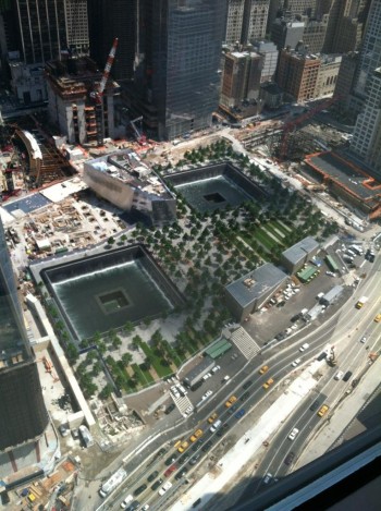 View of the 9/11 Memorial