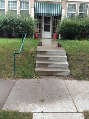 I'm so glad they installed that handrail..
