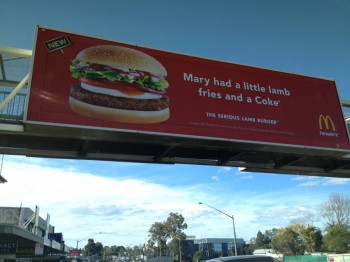 McDonald's started selling lamb burgers in OZ
