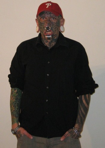 Tattoo Face Baseball Fan