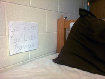 How My Roommate Motivates Himself