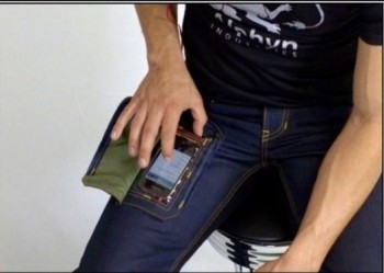 Too lazy to get my phone out of my pocket pants