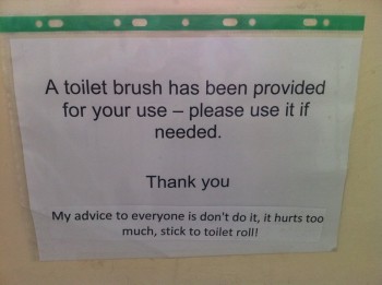 Use The Toilet Brush