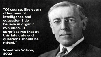 Woodrow Wilson On Evolution