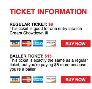 How can I say no to the Baller Ticket?