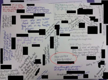 When signing a card, it's always good to read it first