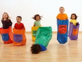 5 out of 6 kids enjoy sack races.